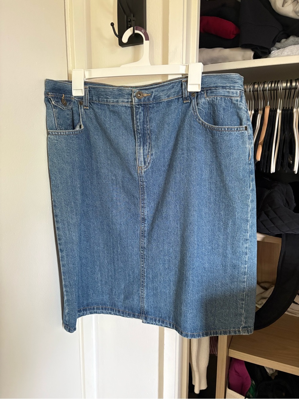 Christopher Banks Classic Blue Denim Skirt Size 14